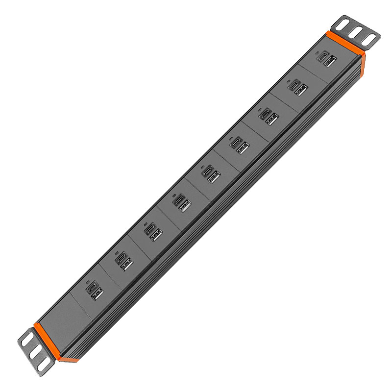 1U铝合金9位USB+TYPE-C